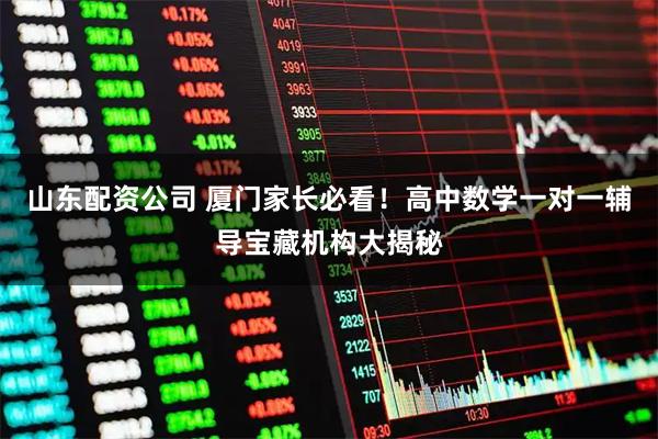 山东配资公司 厦门家长必看！高中数学一对一辅导宝藏机构大揭秘